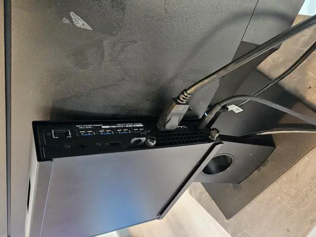 Alt view image 6 of 7 - Dell OptiPlex 7050 Micro All-in-One with Dell 22" 1920 x 1080 Monitor Desktop PC-7th Gen Intel Core i5-7500 3.40 GHz 8 GB DDR4 128 GB SSD WiFi BT Windows 10 Pro with keyboard and mouse