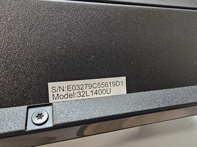 Alt view image 6 of 7 - Toshiba 32L1400U 32 inch LED TV HDMI Flat Screen Television without stand