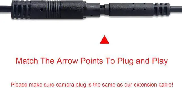 Alt view image 3 of 7 - 6 Pin Backup Camera Extension Cable, 2m Extension Power Cord for 6 Pin Dash Cam, Female to Male Reverse Camera Extension Cable for Car Pickup Truck SUV Van Rv Trailer