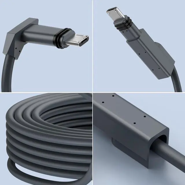 Alt view image 2 of 7 - Sourcingbay High-Speed Satellite Replacement Extension Cable Compatible with Starlink Internet Kit V2 - Durable Outdoor RV Camping Cable - 33FT (Grey)