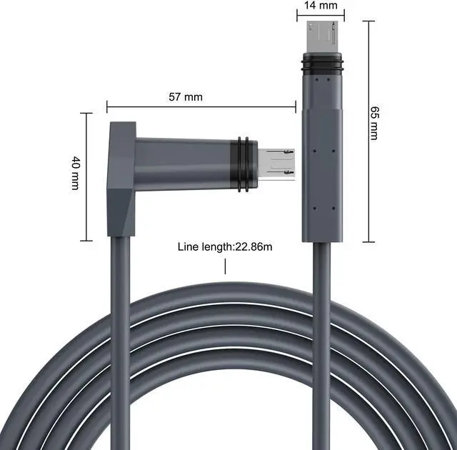 Alt view image 5 of 7 - Sourcingbay High-Speed Satellite Replacement Extension Cable Compatible with Starlink Internet Kit V2 - Durable Outdoor RV Camping Cable - 33FT (Grey)