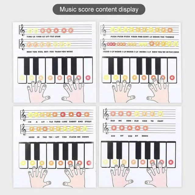 Alt view image 6 of 7 - Sourcingbay Piano Keyboard Mouse Pad with Wrist Rest  Interactive Music Mat with Sound Keys  Fun Gift for Musicians & Office Desk Accessories  Battery Powered Novelty Toy - 2PCS