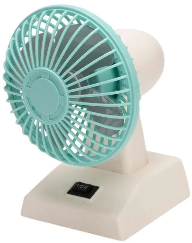 Main image of Sourcingbay 4" Small Desk Fan  USB and Battery Operated Mini Fan with 2 Speeds and Oscillating Head, Portable Cooling Table Fan for Home Office Dorm Pets, Retro Green Gift Fan
