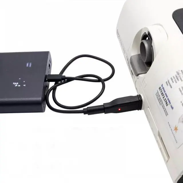 Alt view image 6 of 7 - Sourcingbay USB-C Power Adapter Converter for AirMini and S11 Travel Machines, Includes 1m (3.3ft) Type-C Extension Cable, Smart LED Power Indicator, Requires PD Power Bank