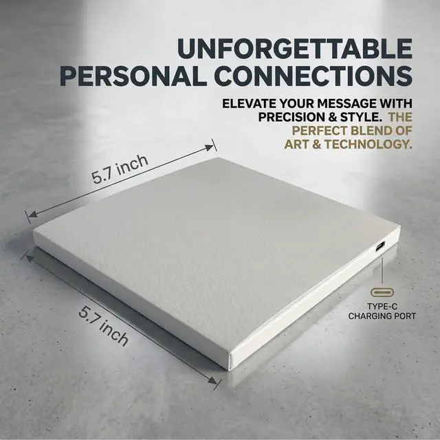 Alt view image 6 of 7 - Sourcingbay 4.3" Video Greeting Card, Auto-Play Faux Leather Keepsake Book For Gifts