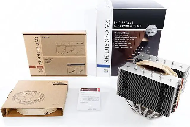 Alt view image 4 of 7 - Noctua NH-D15 SE-AM4, Premium Dual-Tower CPU Cooler for AMD AM4 (Brown)