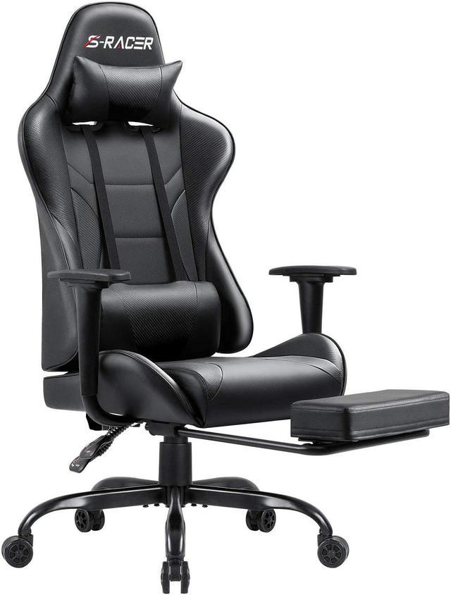 Homall Gaming Chair, Office Chair High Back Computer Chair Leather Desk  Chair Racing Executive Ergonomic Adjustable Swivel Task Chair with Headrest