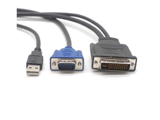 Alt view image 5 of 12 - Weastlinks DVI M1-DA 30+5 pin to VGA Dual link+ USB Projector cable 1.7m