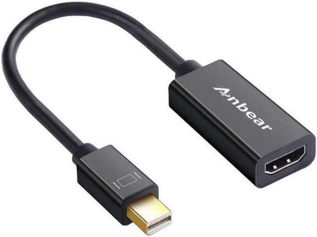 Mini Displayport to HDMI Adapter - Anbear Macbook Air Thunderbolt HDMI Cable, Gold-Plated Display port to HDMI Adapter Compatible with MacBook Pro, MacBook Air, Mac Mini, Surface Pro RCA Component