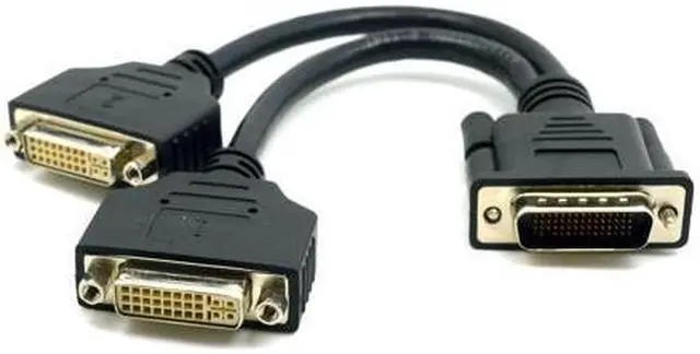 Alt view image 12 of 20 - CableDeconn DMS 59 Pin Dual 2 DVI Monitors, DMS 59 Pin Male to Two DVI 24+5 Female Dual Monitor Extension Cable Adapter for LHF Graphics Card (dus 59 pin Dual dvi)