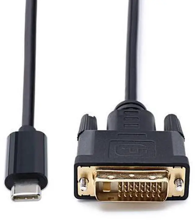 Alt view image 12 of 18 - Cabledeconn Thunderbolt 3 dvi Cable usb c USB 3.1 Type-C to dvi Adapter for New Macbook pro 2017 2016 dell xps Samsung Galaxy S8