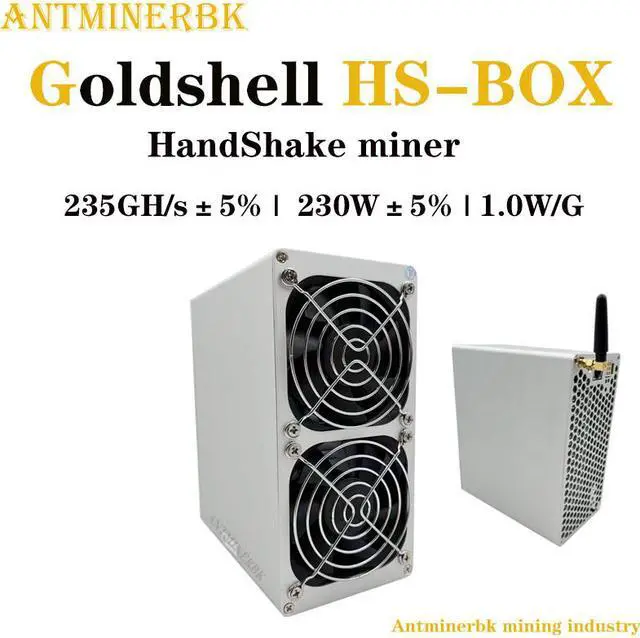 Alt view image 2 of 7 - ASIC miner Goldshell HS-BOX (without psu) 235GH/s Blake2B + SHA3 HandShake HNS miner better than HS1 SH3 SH5 Mini-DOGE KD-BOX LB-BOX LT5 S19