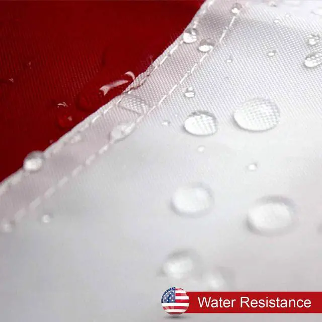 Alt view image 5 of 7 - American Flag 4x6 ft Outdoor Heavy Duty US Premium Flag Embroidered Stars Nylon USA Flag Outdoors Sewn Stripes Fade Resistance Brass Grommets All Weather UV Protection