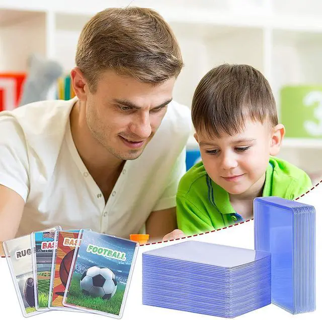 Alt view image 4 of 5 - 100 Pack Top Loaders Card Sleeves Trading Card,Penny Sleeves,Thick Plastic Toploaders,Holder,MTG,Yugioh,Pokemon Card,Baseball Card,Sports Cards