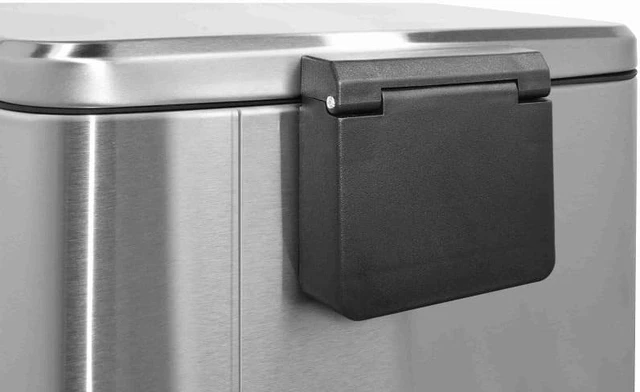 Alt view image 4 of 5 - Mega Casa 8 Gal./30 Liter Rectangular Stainless Steel step-on Trash Can for kitchen