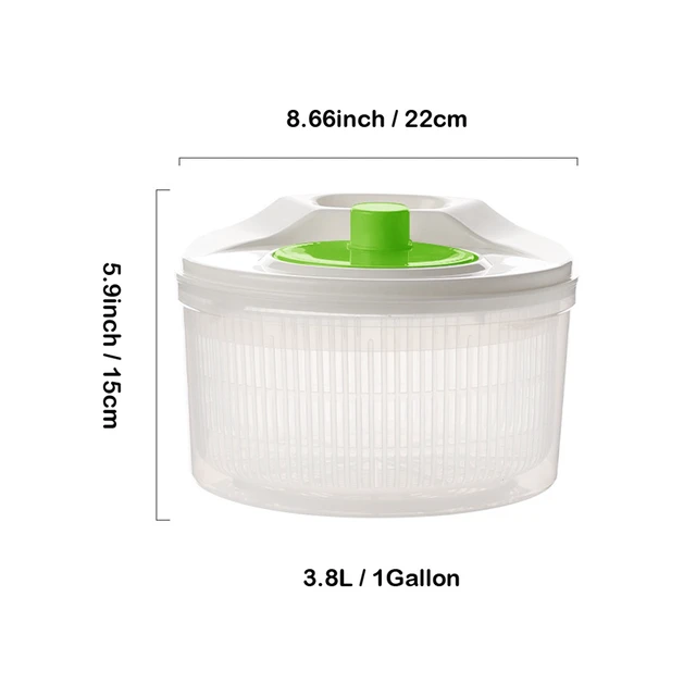 Alt view image 7 of 7 - 3L Multifunctional Vegetable Spinner and Grater, Compact Salad Strainer Bowl for Quick Prep, Easy to Clean, Lightweight Kitchen Gadget