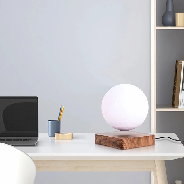 Alt view image 2 of 7 - Magnetic Levitating Floating Moon Lamp Night Light Room Table Decor