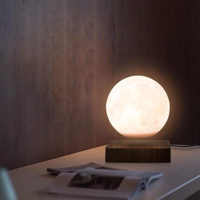 Main image of Magnetic Levitating Floating Moon Lamp Night Light Room Table Decor