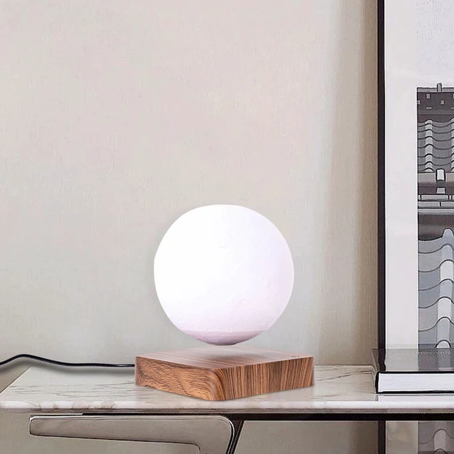 Alt view image 4 of 7 - Magnetic Levitating Floating Moon Lamp Night Light Room Table Decor