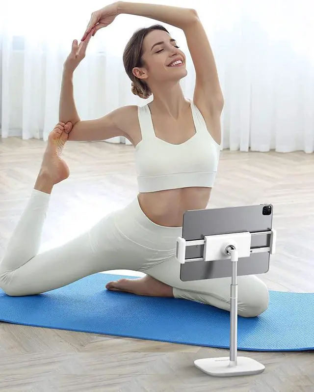 Alt view image 3 of 7 - UGREEN Tablet Stand Holder for Desk Height Adjustable Stand Aluminum Alloy Cradle Desktop Tablet Mount Dock Compatible with iPad Pro 12.9, iPad Air Mini 5 4 3, Nintendo Switch, eBook Reader