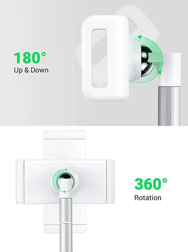 Alt view image 4 of 7 - UGREEN Tablet Stand Holder for Desk Height Adjustable Stand Aluminum Alloy Cradle Desktop Tablet Mount Dock Compatible with iPad Pro 12.9, iPad Air Mini 5 4 3, Nintendo Switch, eBook Reader