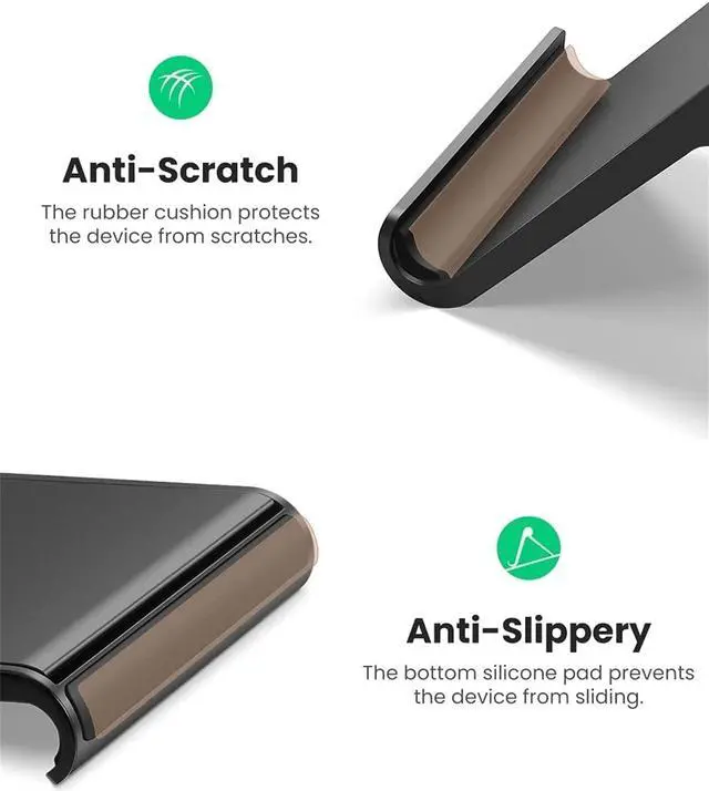 Alt view image 6 of 7 - UGREEN Cell Phone Stand Bundle Phone Holder for Desk Adjustable Compatible with iPhone 12 Pro Max 11 SE XS XR 8 Plus 6 7 Samsung Galaxy Note20 S20 S10 S9 S8 Android Smartphone