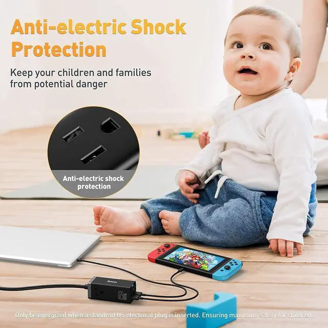 Alt view image 4 of 7 - Baseus 65W USB C Charging Station with 100W Cable & 65W Fast USB Car Charger, Fast Charging Charger Set Compatible with iPhone/iPad/Galaxy/Laptops/MacBook, Suitable for Family, Travel, Office