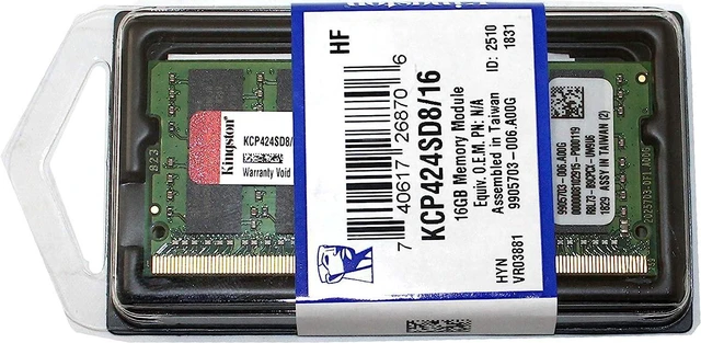 Main image of KCP424SD8/16 OEM 16GB DDR4 2400MHz SODIMM Laptop RAM Memory Module
