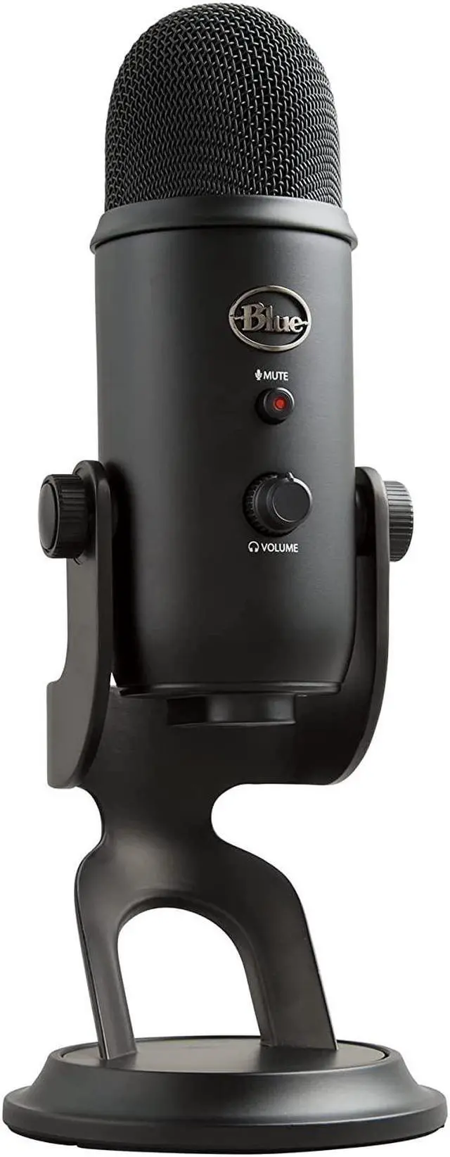Main image of Blue Yeti USB Microphone for Recording, Streaming, Gaming, Podcasting on PC and Mac, Condenser Mic for Laptop or Computer with Blue VO!CE Effects, Adjustable Stand, Plug and Play \u2013 Blackout