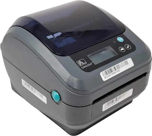 Alt view image 2 of 7 - Ze bra GX420D with Display, Thermal Label Bar code Printer, USB/Ethernet/Serial Connectivity, GX42-202410-000