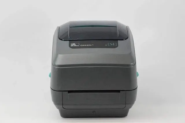 Main image of Ze bra GX420t Monochrome Desktop Direct Thermal/Thermal Transfer Label Printer with Fast Ethernet Technology, 6 in/s Print Speed, 203 dpi Print Resolution, 4.09" Print Width, 100-240V AC