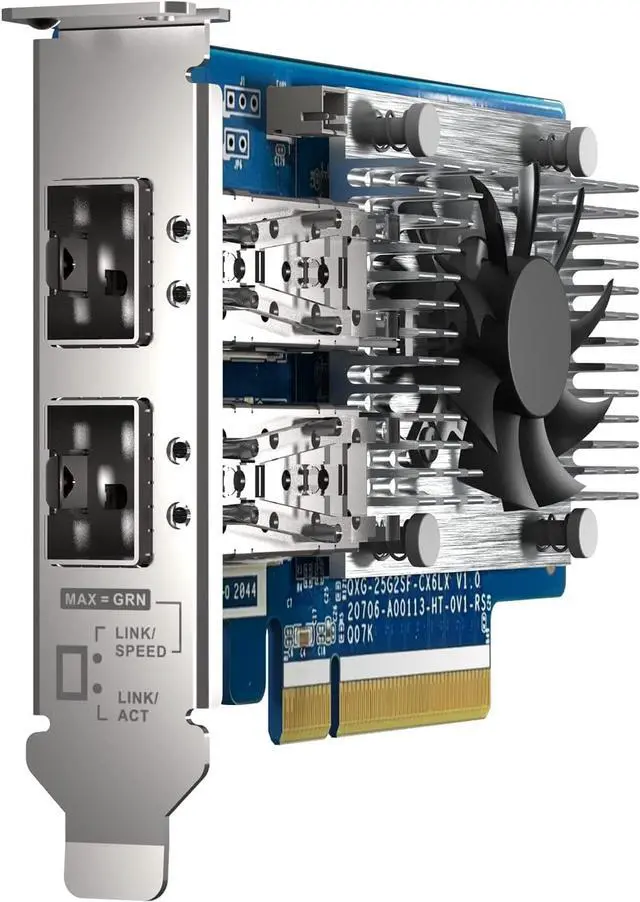 Alt view image 5 of 7 - QXG-25G2SF-CX6 Two Port 25GbE Network Card with SR-IOV and RoCE for Improved Network and VMware? Virtualization Environments
