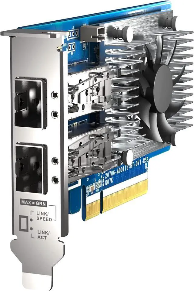 Alt view image 6 of 7 - QXG-25G2SF-CX6 Two Port 25GbE Network Card with SR-IOV and RoCE for Improved Network and VMware? Virtualization Environments