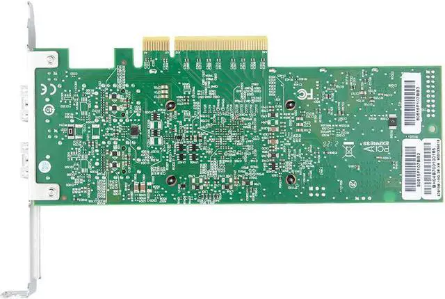 Alt view image 5 of 6 - 10GbE SFP+ NIC Network Adapter Card, Dual SFP+ Ports, with Broadcom BCM57810S Controller, PCI-E X 8, PCI Express LAN Card, Fiber to Ethernet Server Adapter Support Windows Server/Windows/Linux/VMware