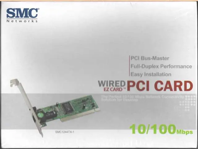 Main image of SMC Networks SMC1244TX-1 10/100Mbps PCI Fast Ethernet Adapter