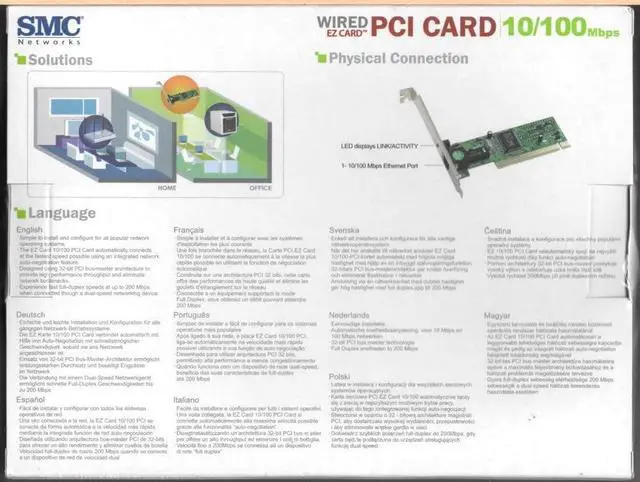 Alt view image 2 of 2 - SMC Networks SMC1244TX-1 10/100Mbps PCI Fast Ethernet Adapter