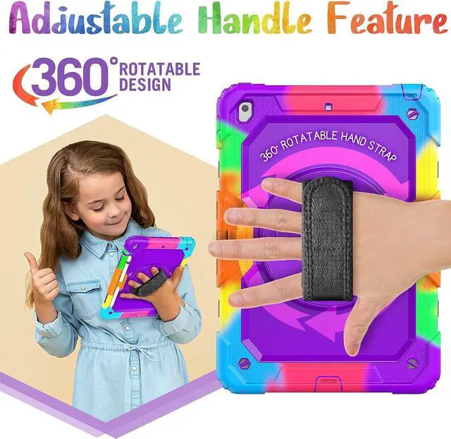Alt view image 5 of 7 - Case for iPad 9th/8th/7th Generation, iPad 10.2 Case 2021 2020 2019
