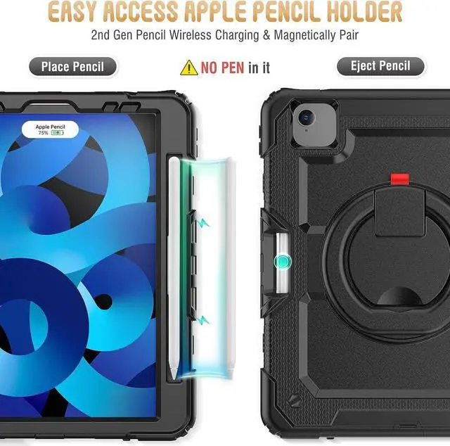 Alt view image 7 of 7 - iPad Air 5th/4th Generation Case, iPad Air 5/4 Case, iPad Air 10.9 Case, iPad Air 2022/2020 Case