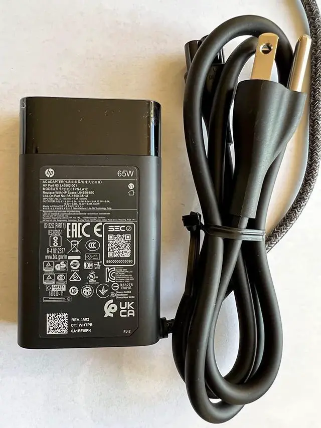 Alt view image 4 of 7 - New Replacement HP 65W USB C AC Adapter for HP Spectre 13 x360 2019 13-AP Folio 13-ak0000 Elite x2 1013 G3, Comaptible P/N: L04540-001, L04650-850, PA-1650-38HT, TPN-LA12