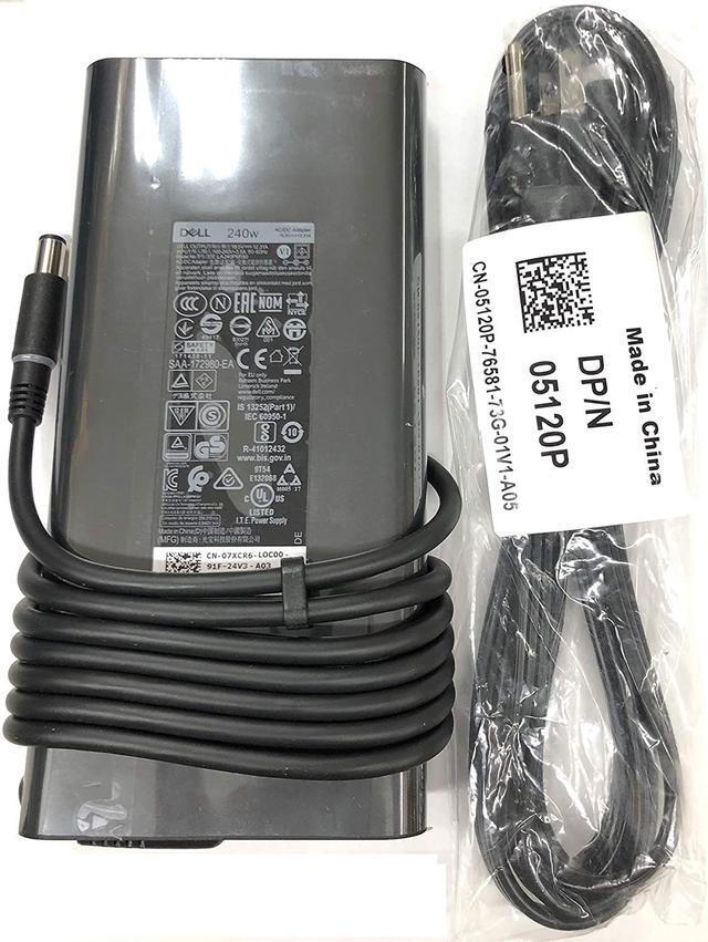 Alt view image 2 of 7 - New Version Slim Dell 240 Watt Replacement AC Adapter for Dell Precision 7730 P/N: KJXPP 450-AHHE