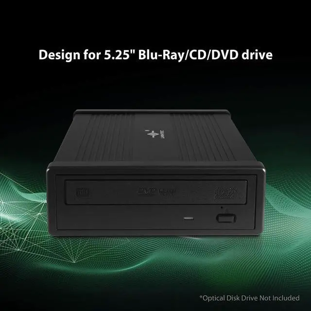 Alt view image 4 of 7 - Vantec NexStar DX2 USB 3.0 External Enclosure Design for 5.25" Blu-Ray/CD/DVD SATA Drive, Second Generation of DX, No Drivers Needed, Aluminum Alloy (NST-540S3-BK)