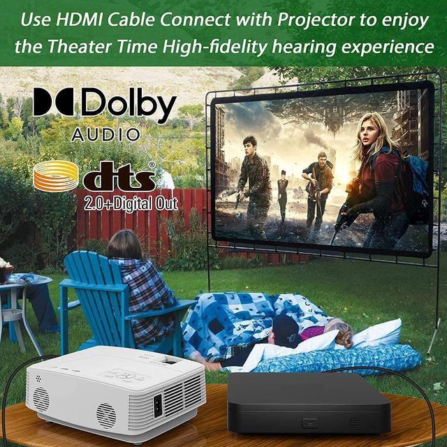 Alt view image 4 of 7 - Blu Ray DVD Player, Ultra Mini 1080P Blue Ray Disc Player Home Theater Play All DVDs and Region A 1 Blu-Rays, Support Max 128G USB Flash Drive + HDMI/AV Output + Built-in PAL/NTSC with Cables