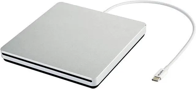 Main image of USB-C Superdrive External DVD/CD Reader and DVD/CD Burner for Apple-MacBook Air/Pro/iMac/Mini/MacBook Pro/ASUS/ASUS/DELL Latitude with USB-C Port Plug and Play(Silver)