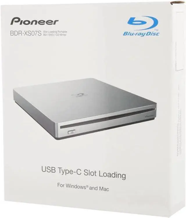 Alt view image 3 of 3 - Pioneer BDR-XS07S Silver 16X BD-R 2X BD-RE 16X DVD+R 12X BD-ROM 4MB Cache Serial ATA Revision 3.0 Blu-ray Burner