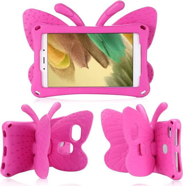 Main image of Moto Tab G20 8.0 2021 Pretty Butterfly Case for Kids Girl Light Safe EVA Foam Full Cover Sturdy Moto Tab G20 Kids case with Stand Pencil Holder Shockproof Rugged case for Motorola Tab G20 (Rose)