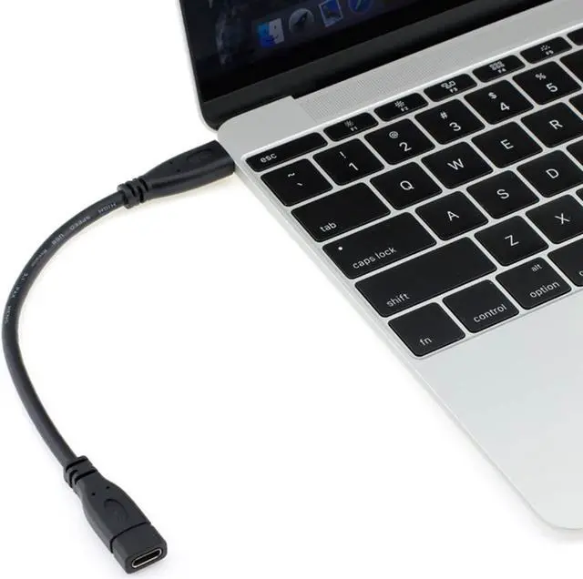 Alt view image 4 of 7 - USB Type C Cable USB-C to USB-C Data Cable for Laptop Tablet Mobile Phone USB Type C Extension Cable USB C to USB Adapter