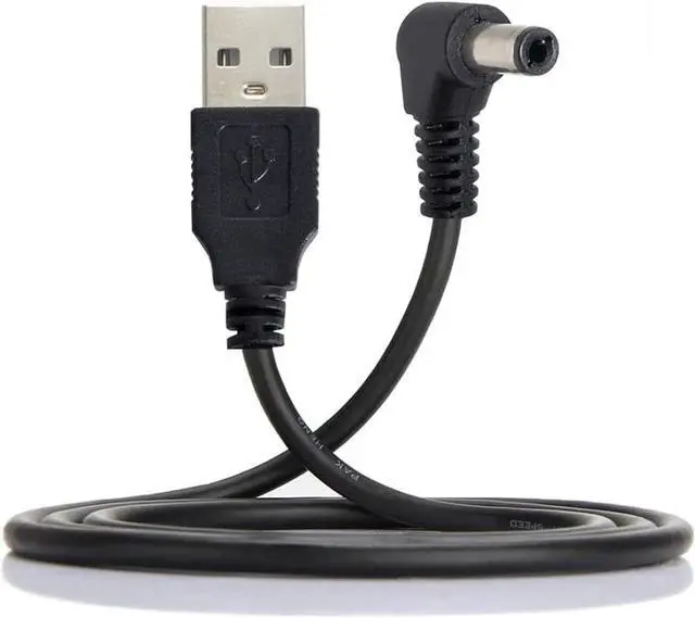 Alt view image 6 of 7 - USB 2.0 Type A Male to 5.5 x 2.5mm DC 5V Power Plug Barrel Connector Charge Cable 80cm