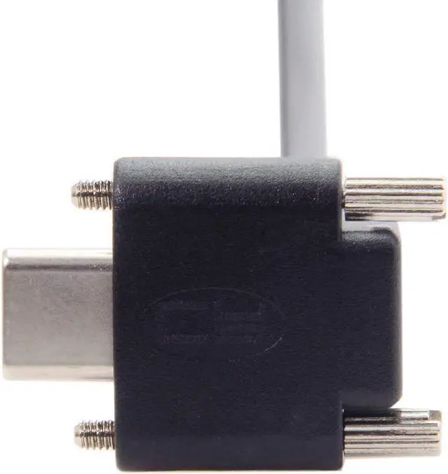 Alt view image 5 of 7 - USB 3.1 Type-C Dual Screw Locking Down Up Angled to Standard USB3.0 Data Cable 90 Degree for Camera (120cm)