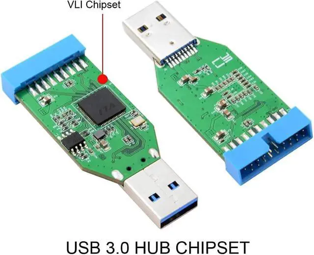 Alt view image 6 of 7 - Type-E Front Panel Socket Key-A USB 3.1 Female to USB 3.0 20 Pin Female Header to USB 3.0 Type-A Male Extension Adapter