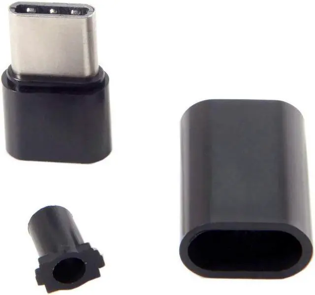 Alt view image 5 of 7 - USB Type C USB-C Male OTG Host Type 5.1k Resistor Adapter with Black Housing Cover DIY 24pin